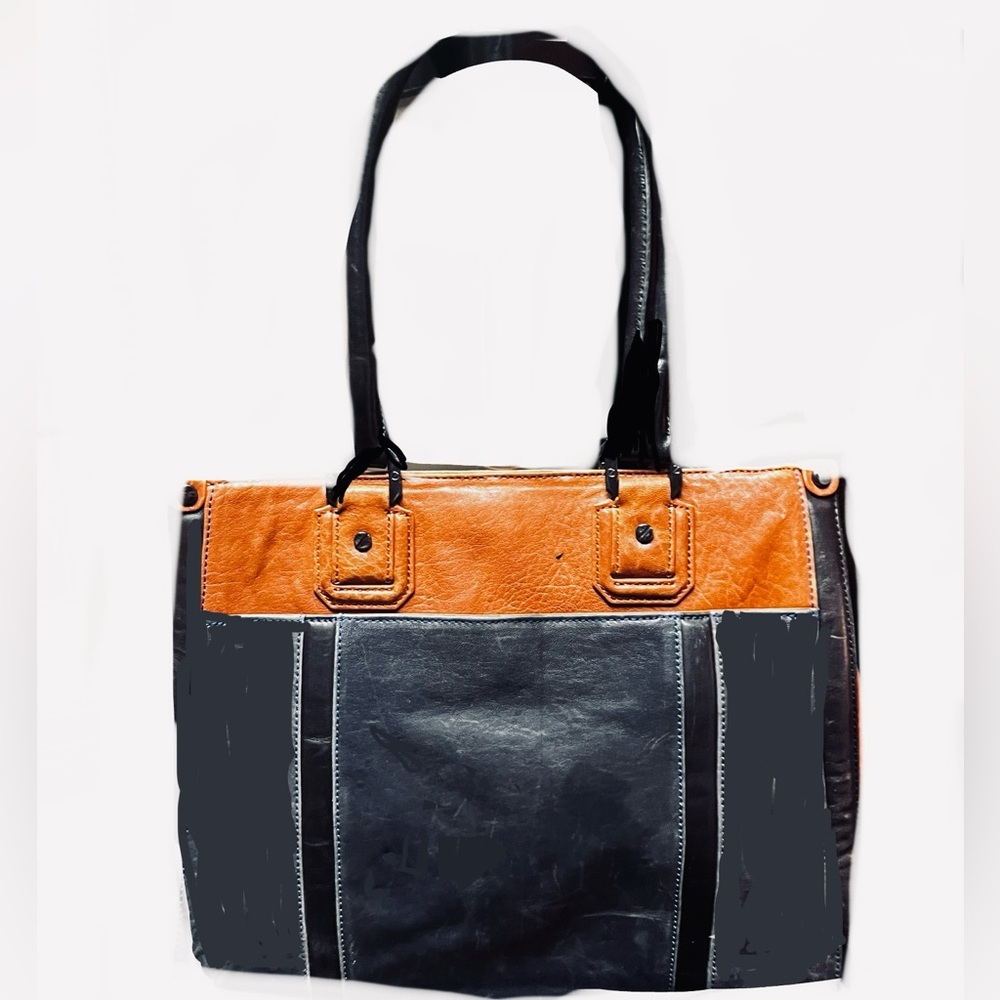 Tory Burch  Black and Tan hand Bag